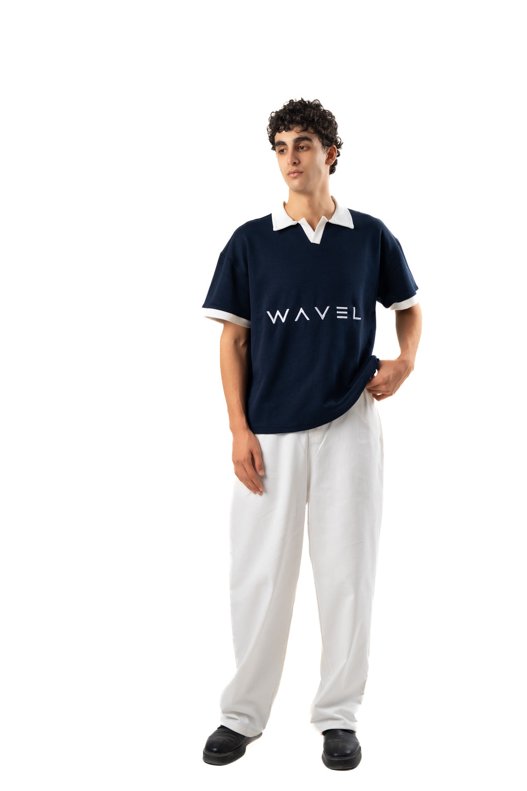 Navy Boxy Polo