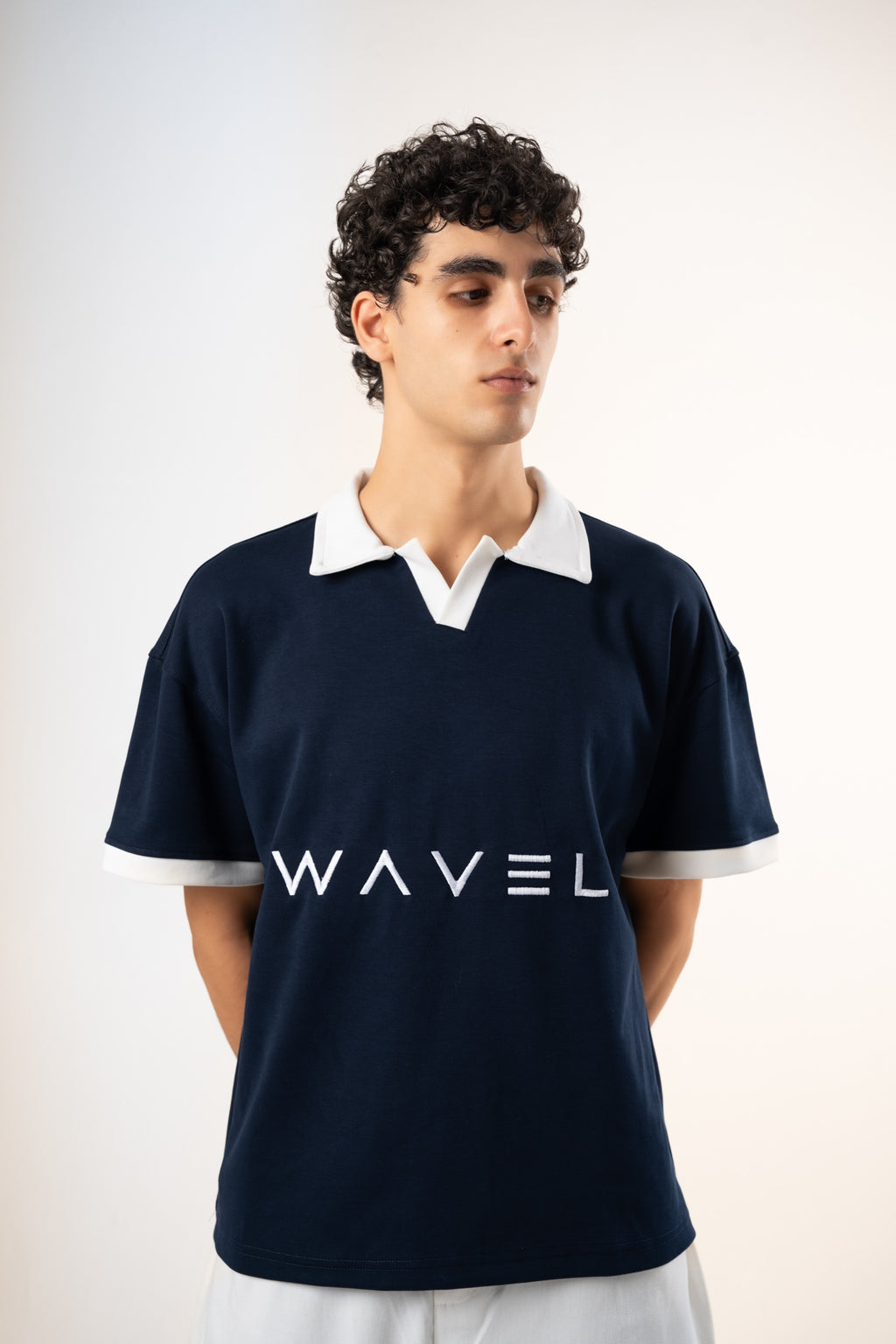 Navy Boxy Polo