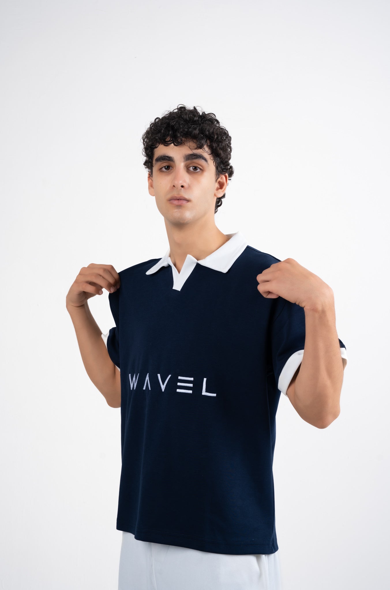 Navy Boxy Polo