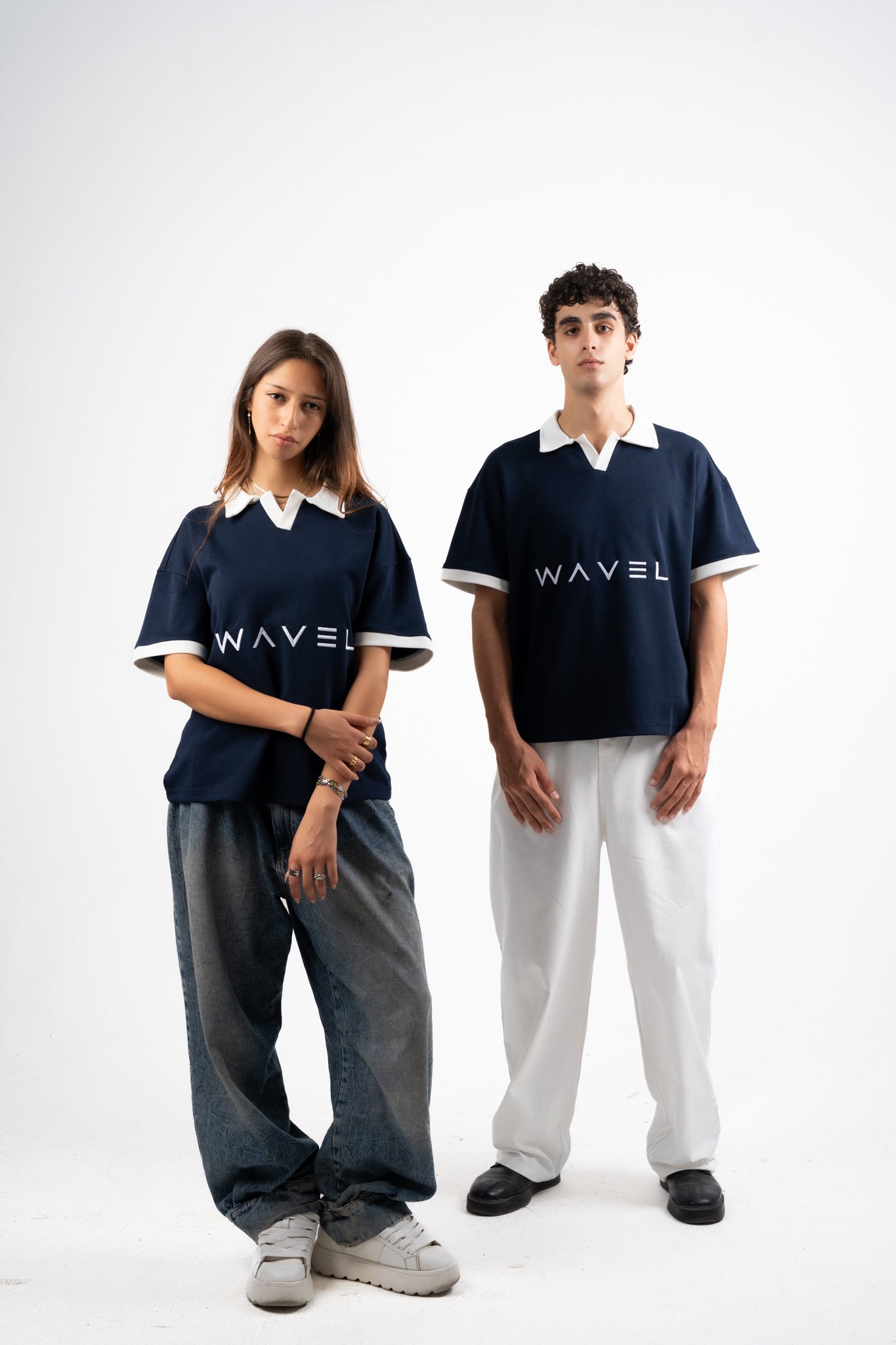 Navy Boxy Polo