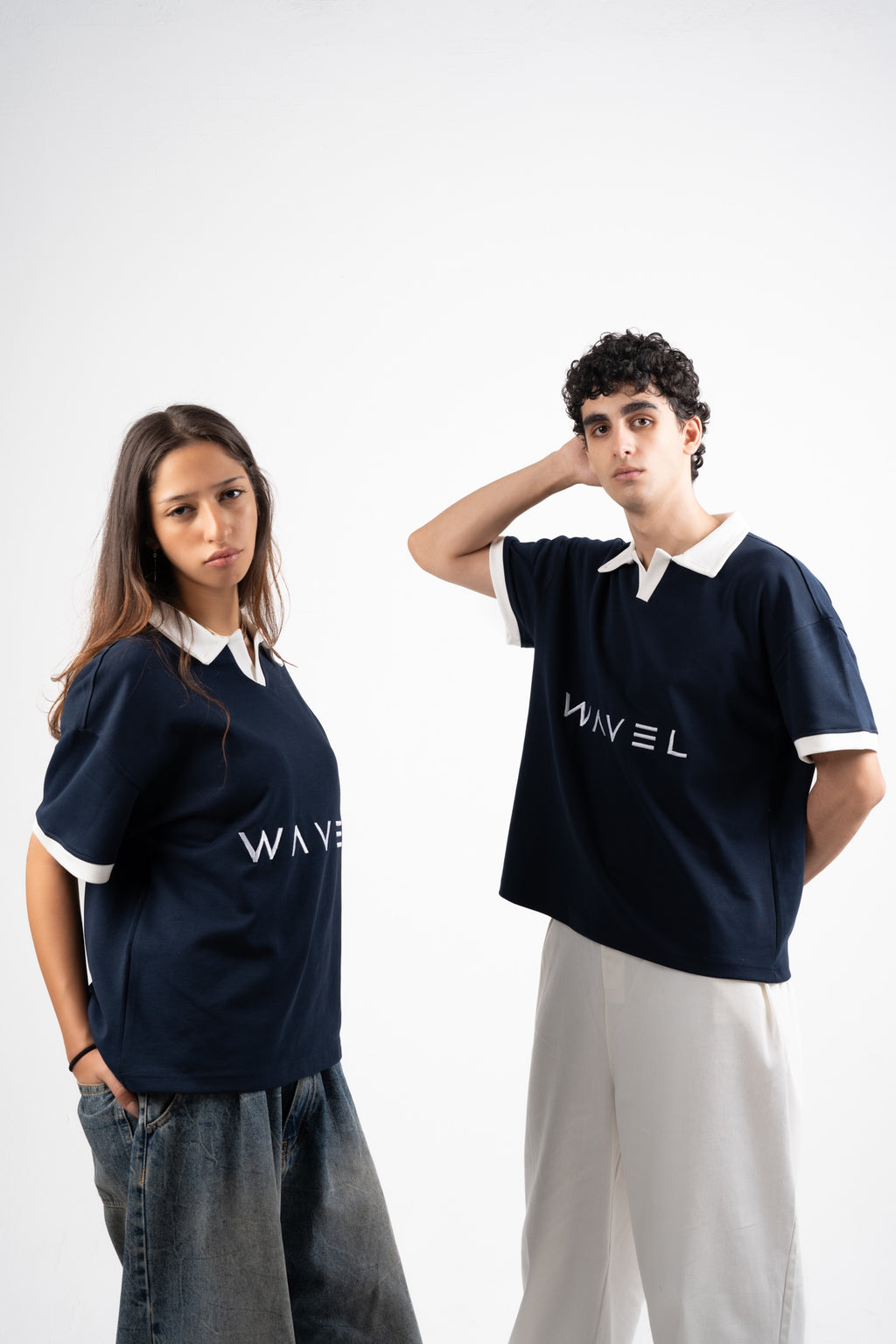 Navy Boxy Polo