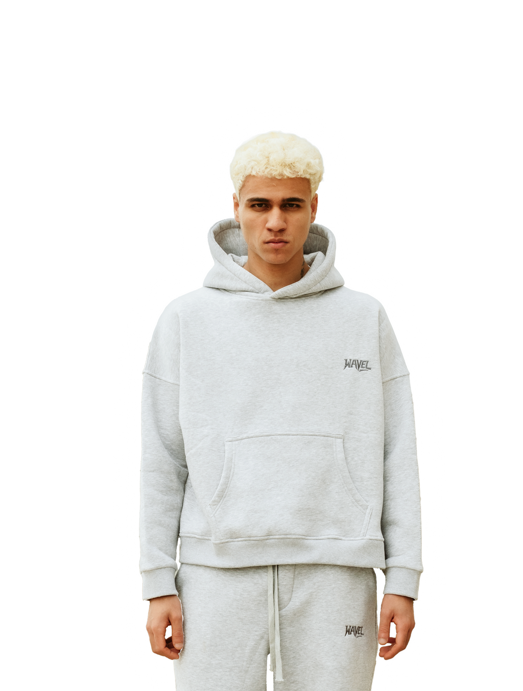 GRAY PLAIN-HOODIE