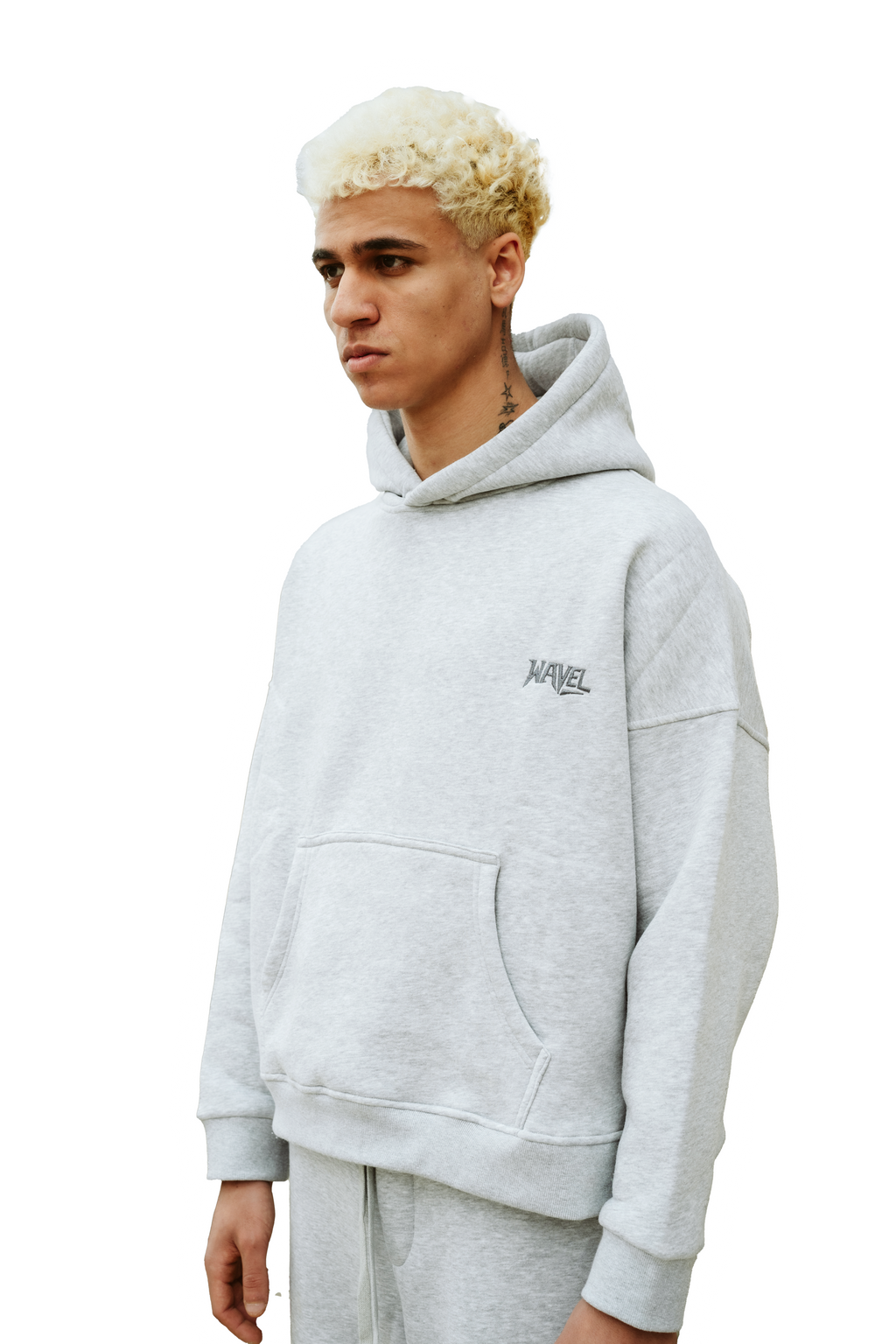 GRAY PLAIN-HOODIE