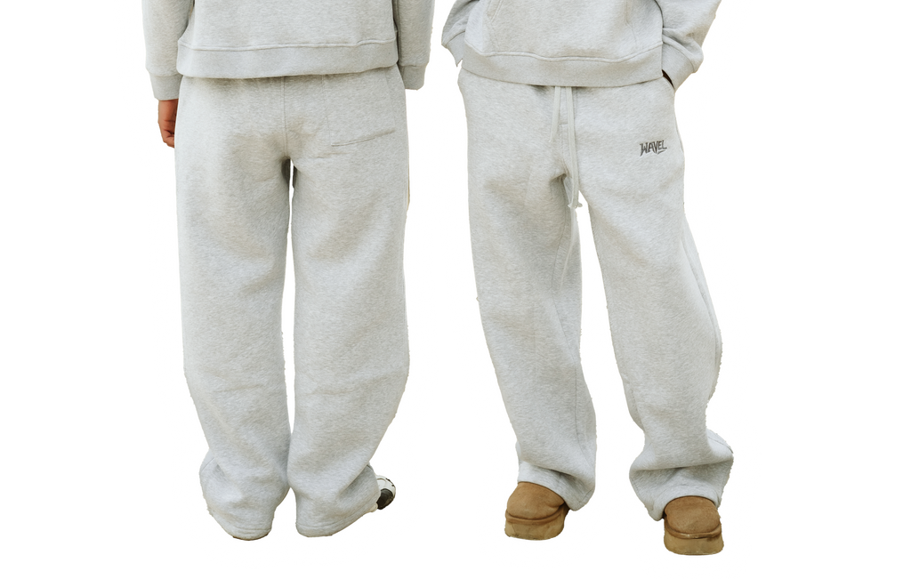 GRAY PLAIN-PANTS