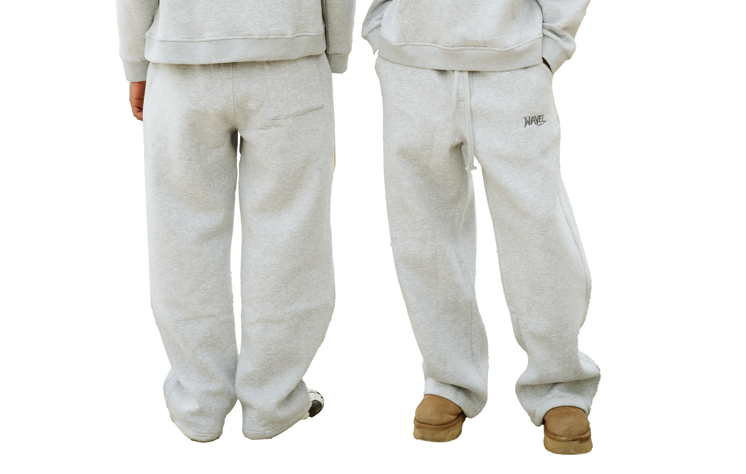 GRAY PLAIN-PANTS